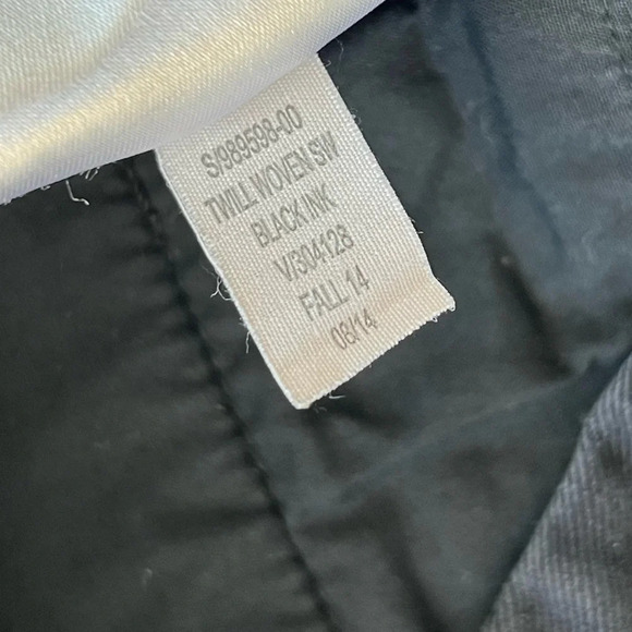 Gap Comfy Twill Woven Gathered Ankle Pants Ink Black Ink Size 30 - Picture 6 of 8